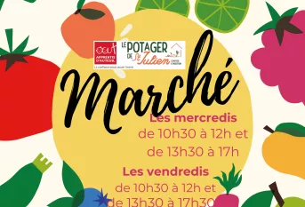 affiche marchés hebdomadaires horaires