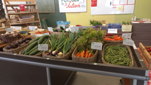 Photo vente de légumes pour marché