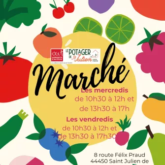 affiche marchés hebdomadaires horaires